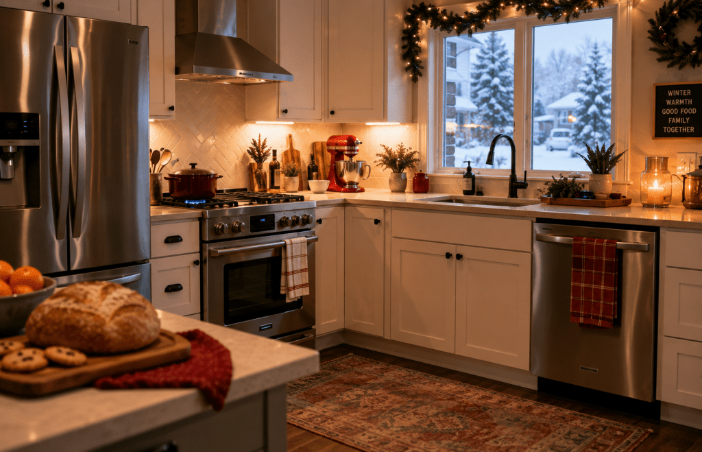 Kitchen appliances ready for winter cooking